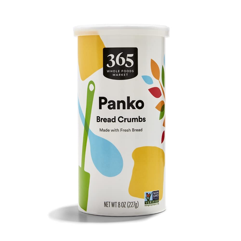 365 by Whole Foods Market Organic Panko Bread Crumbs, 8 Ounce - Perfect for Crispy Fried Chicken, Fish & Japanese Tonkatsu
