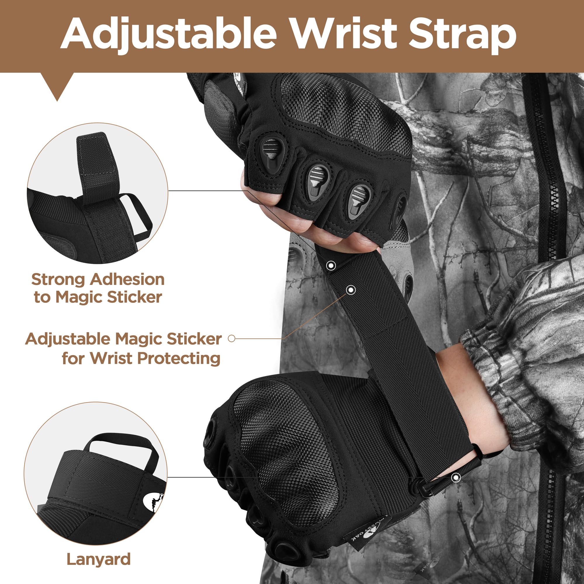 Mossy Oak Fingerless Tactical Gloves for Men & Women - Breathable Shooting Gloves for Motorcycle Riding, Hunting, Cycling & Hiking | Perfect for Outdoor Sports & Tactical Training