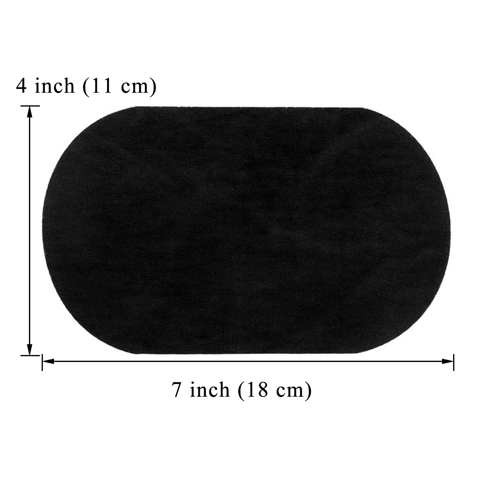 Beaulegan Repair Patches - 4 Pack Iron-On Velvet Patches for Elbow & Knee (Black) | Durable Fabric Patches for Jeans, Jackets & Clothing Repair | Perfect for DIY, Crafts & Home Sewing Projects