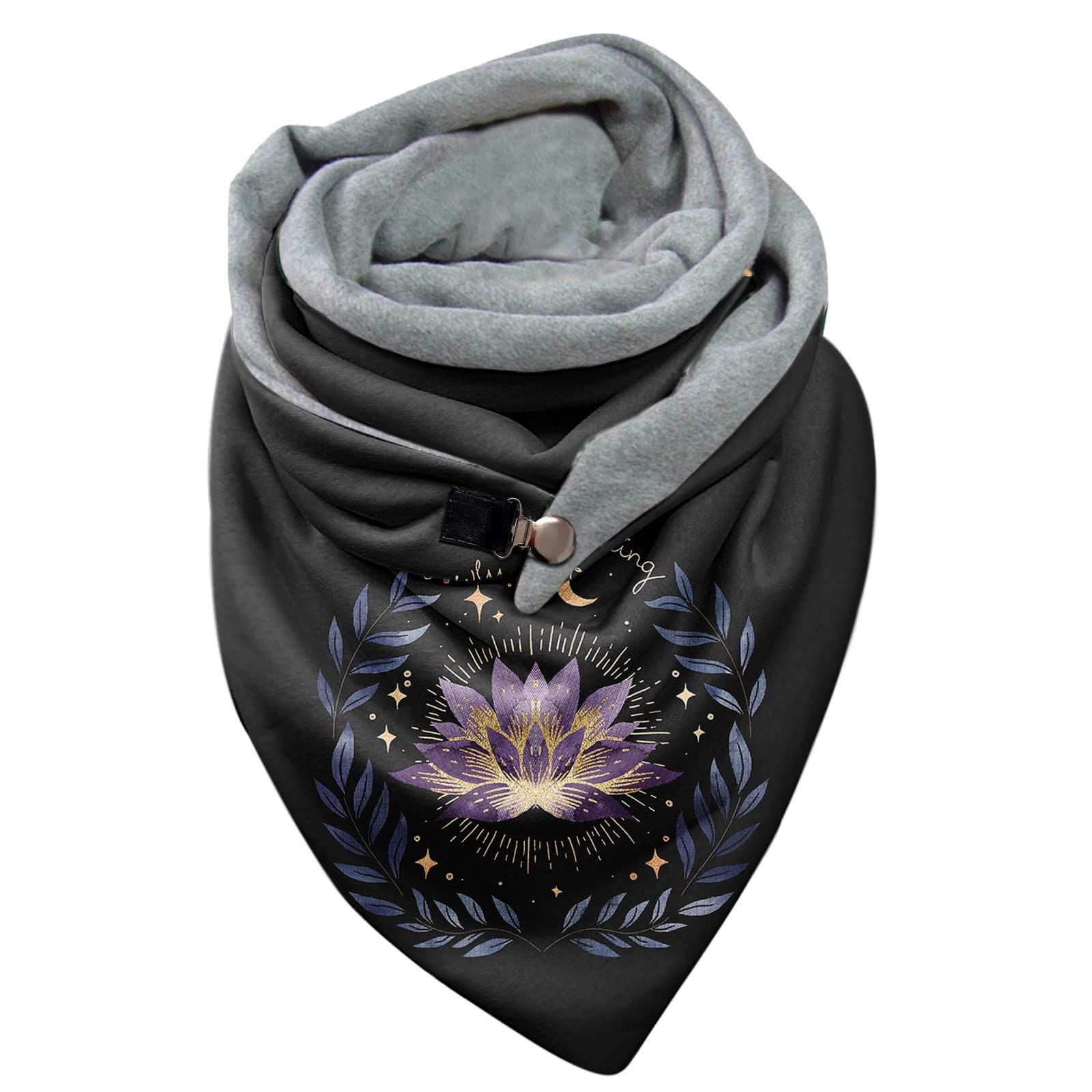Stylish Women's Printed Soft Winter Scarves - Warm Button Wrap Shawls for Casual Outfits | Perfect for Cold Weather, Office Wear & Outdoor Activities