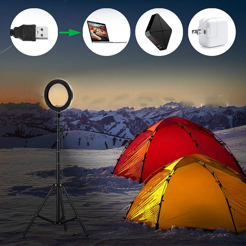 Dimmable LED Ring Light with Phone Holder - for Selfie, Makeup & Live Streaming