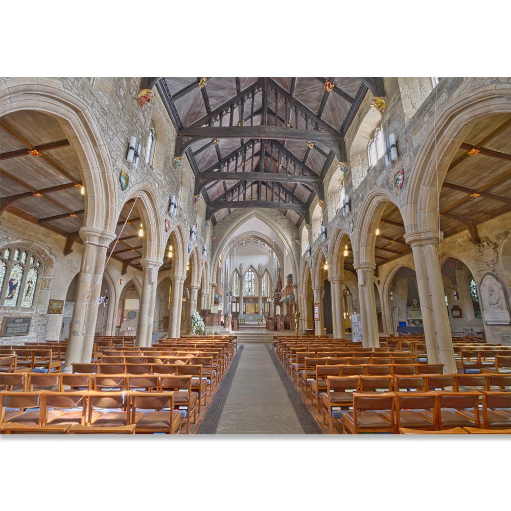Beautiful Great Church Removable Wallpaper - Peel and Stick Wall Mural for Bedroom (100x144 inches) | Easy DIY Home Decor & Accent Wall Stickers for Living Room, Nursery, Dorm