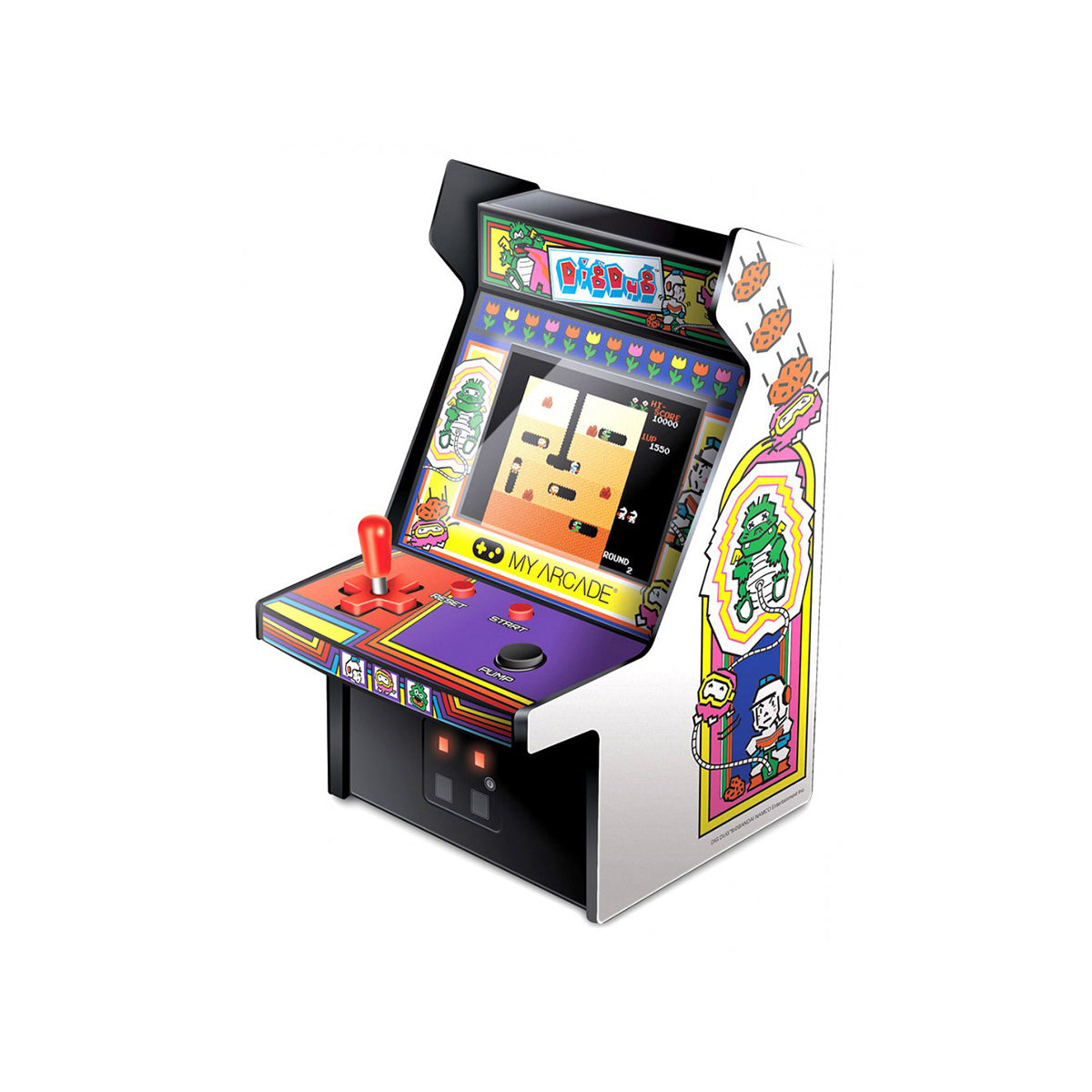 My Arcade DGUNL 3221 Dig Dug Micro Player - Portable Retro Arcade Game Console for Adults & Kids - Perfect for Home, Office, Travel & Gaming Parties