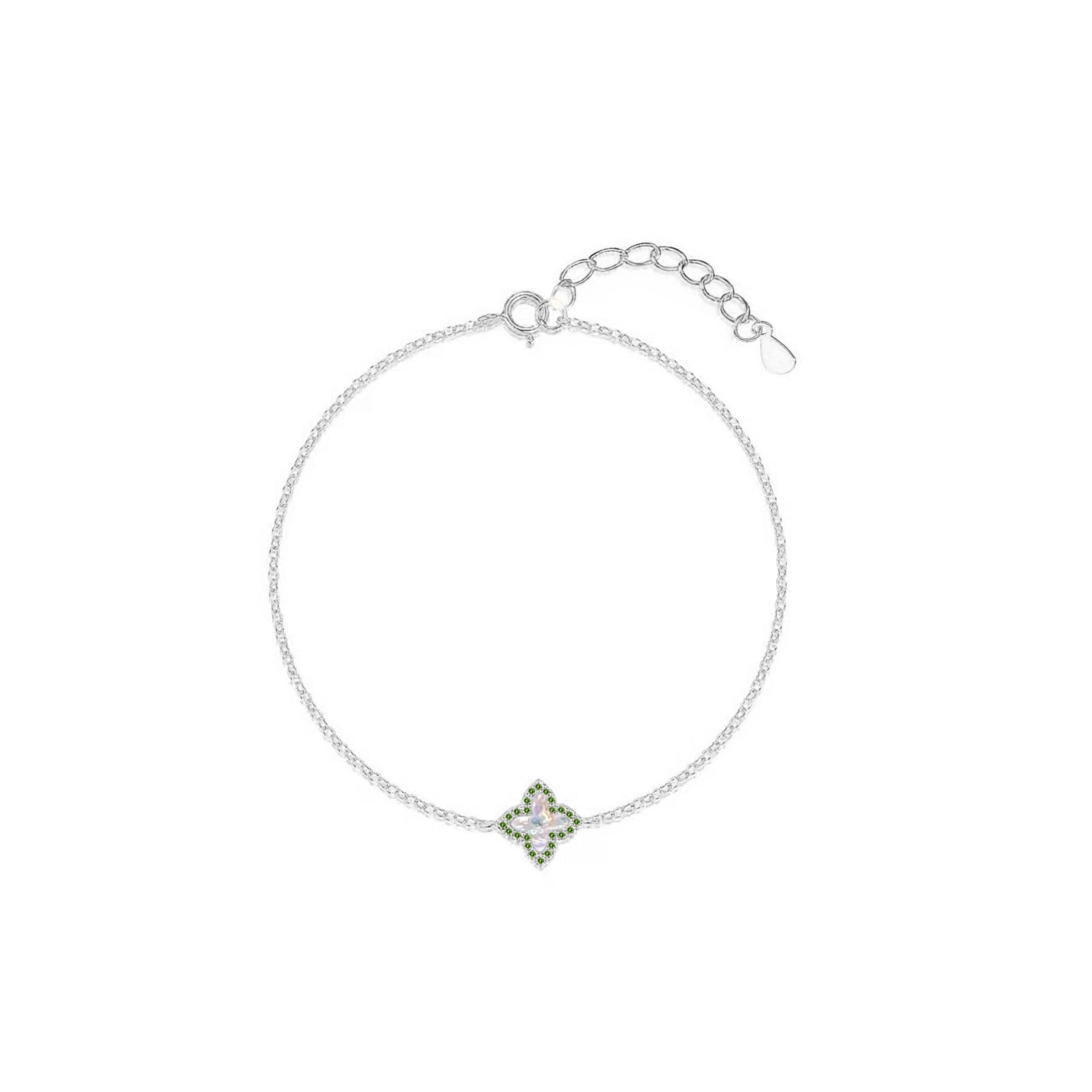 Lucky Blossom Memorial Ashes Bracelet - Elegant Keepsake Jewelry for Cremation Ashes - Perfect for Remembrance, Sympathy Gifts & Memorial Services