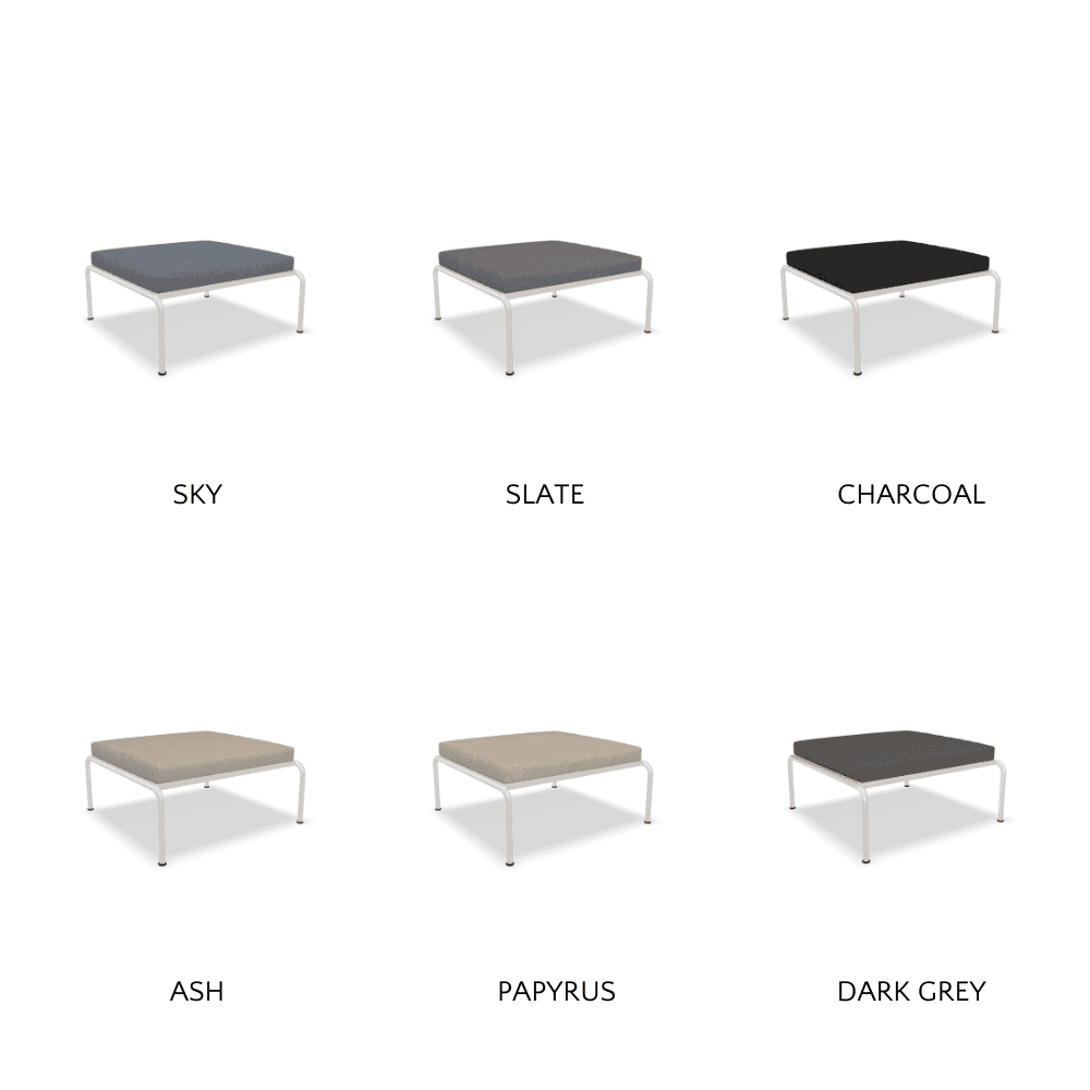 AVON Outdoor Ottoman - Waterproof Patio Furniture, Foldable Storage Bench for Garden, Deck, and Poolside - Perfect for Relaxing & Extra Seating