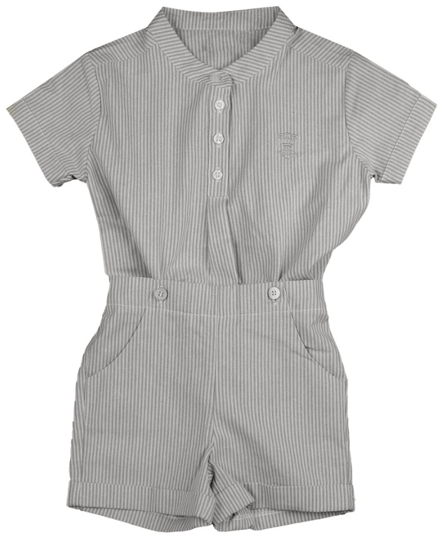 BELATI Mandarin Collar Shirt & Shorts Set for Boys (2-6 Years) - Comfortable Summer Outfit for Playdates & Casual Wear