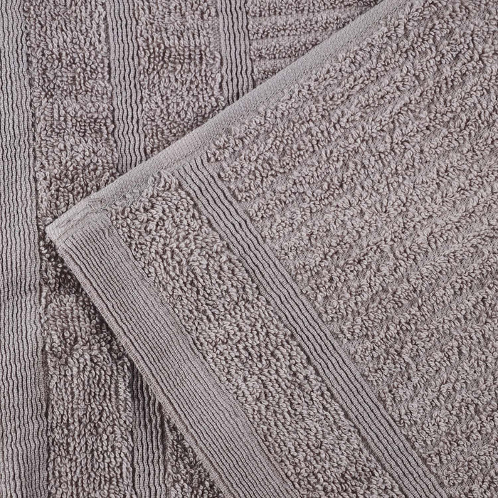 Premium Egyptian Cotton 8-Piece Bath Towel Set with Plush Bath Mat & Wash Gloves - Ultra Soft & Absorbent for Spa, Hotel & Luxury Home Bathroom Experience