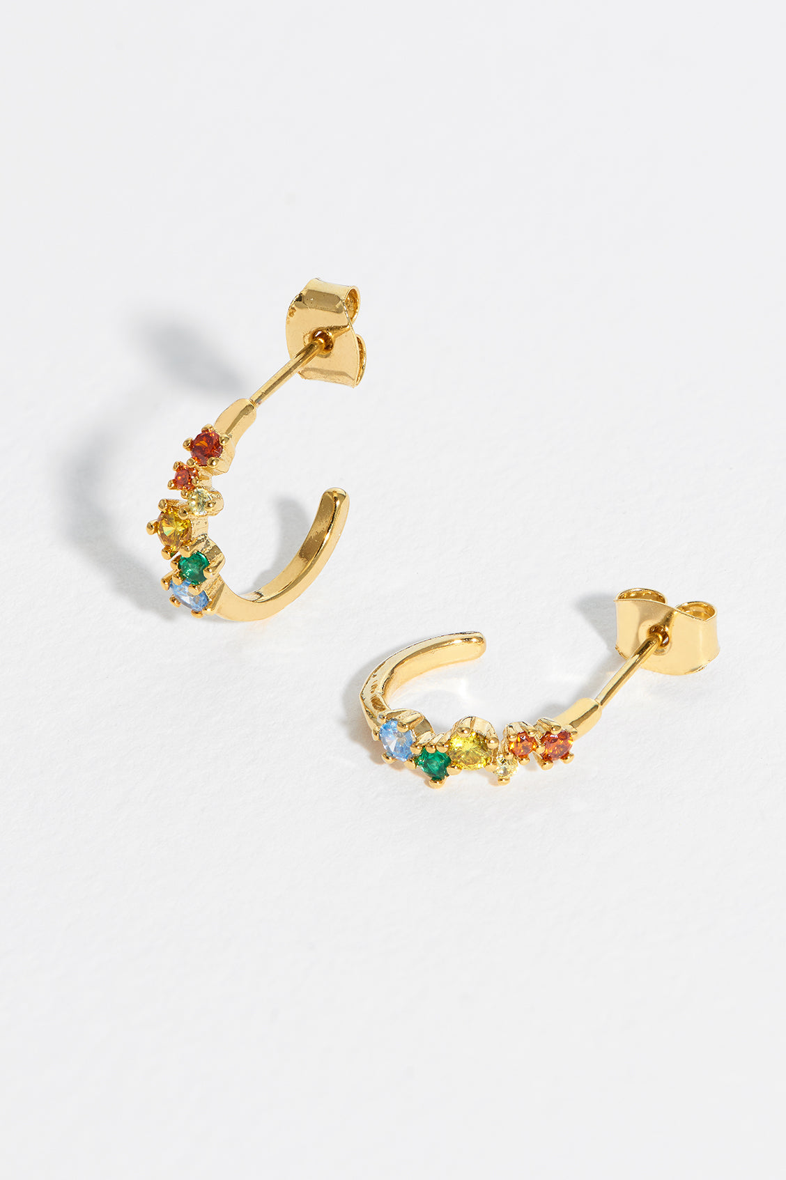 Rainbow Constellation Hoop Earrings for Women - Trendy Galaxy Star Studded Dangle Hoops - Perfect for Parties, Date Nights & Boho Fashion