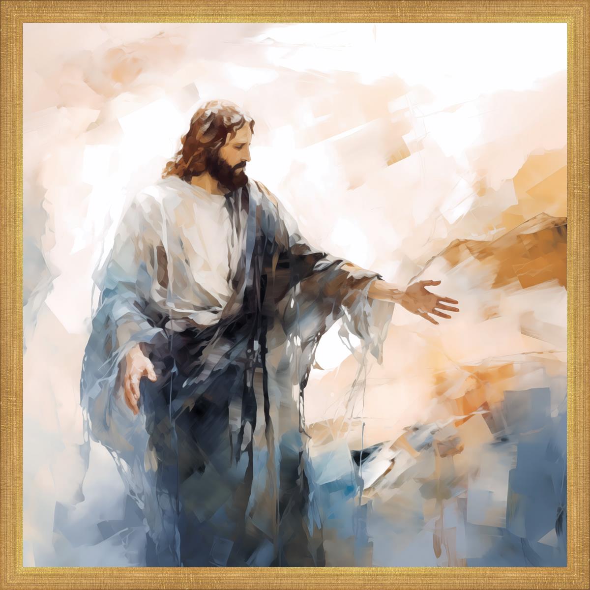 Come Unto Me By Gabriel Heaton - Inspirational Christian Wall Art for Home & Church Decor | Perfect for Living Room, Bedroom & Office