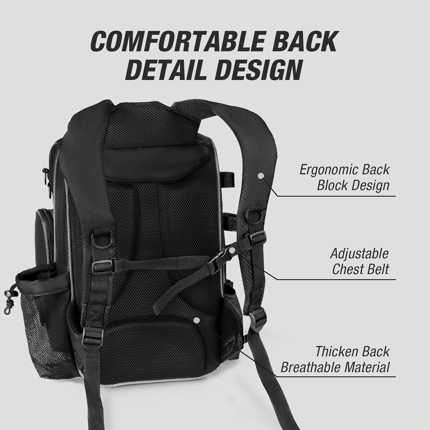 Ghosthorn 40L Waterproof Fishing Backpack with 2 x 3700 Tackle Boxes & Rod Holders - Large Outdoor Fishing Gear Storage Bag for Bass, Trout, Saltwater Fishing - Perfect for Shore, Boat & Kayak Anglers