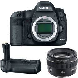 Canon EOS 5D Mark IV 30.4MP DSLR Camera with 50mm f/1.4 Lens & BGE11 Battery Grip - Professional Photography for Weddings, Portraits, and Landscape Shooting