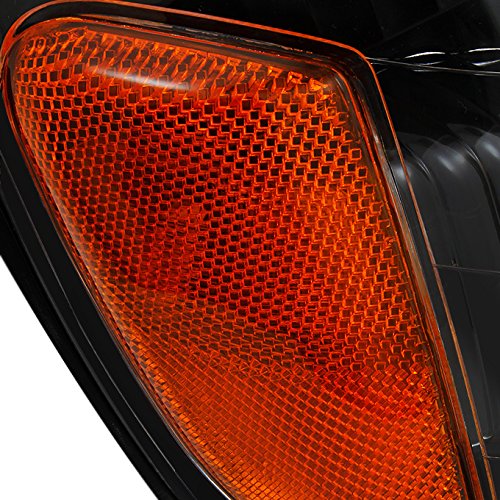 AKKON Black Headlights with Corner Lights for 2000-2004 Toyota Tundra Regular & Access Cab - Durable Replacement Headlight Assembly for Night Driving & Off-Road Adventures