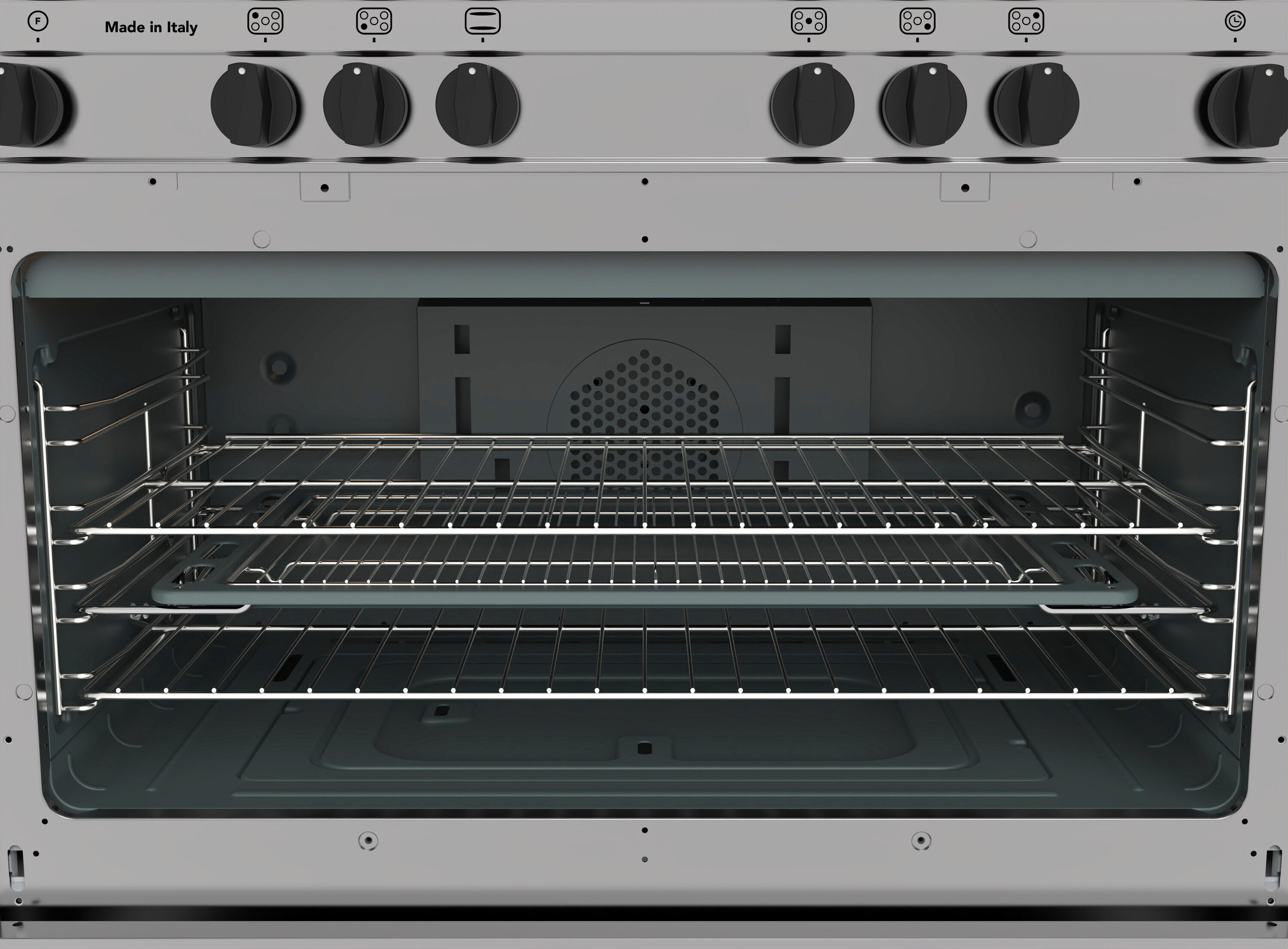 Premium Glem 90cm Freestanding Gas Range with Electric Grill - Made in Italy (Model GB965GG) | Professional Kitchen Appliance for Home Chefs & Restaurants | Carton Damage Discount