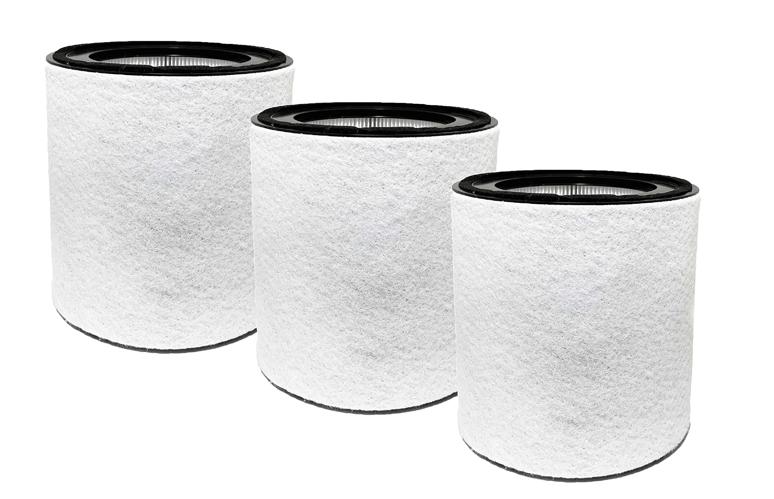 Nispira 3-in-1 True HEPA Filter Replacement with Activated Carbon for Z-3000 TruSens Large Air Purifier - 3 Pack | Improves Indoor Air Quality for Home, Office & Nursery