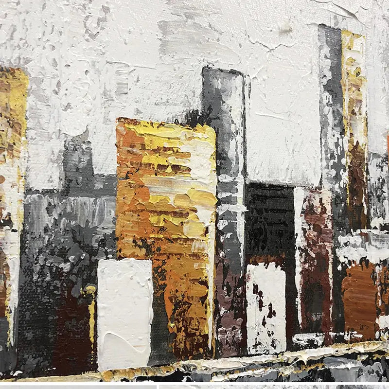 Urban Landscape Painting #UL 002 - Modern Wall Art for Home & Office Decor - Perfect for Living Room, Bedroom or Workspace