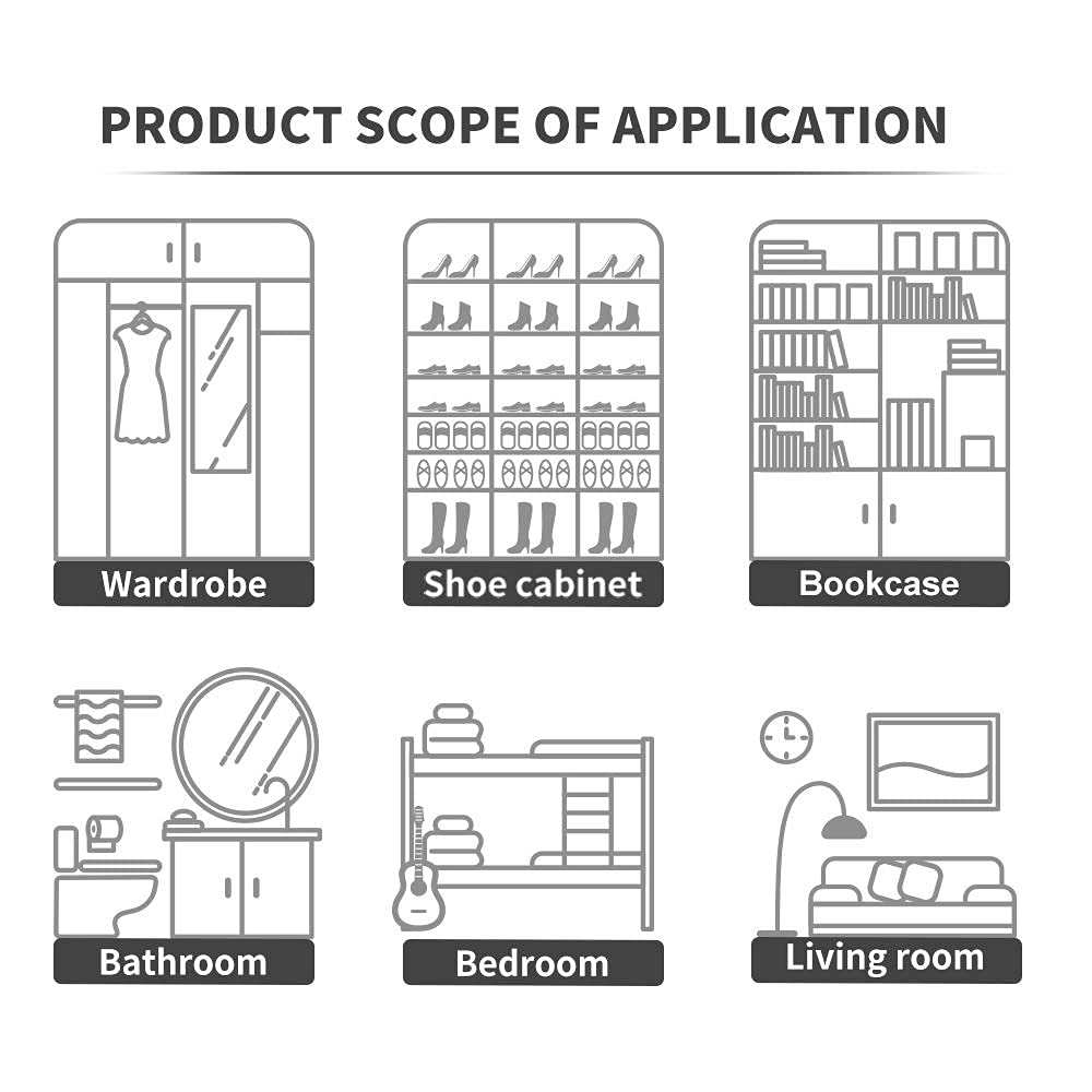 NATRUTH 500mL Moisture Absorber Boxes - Activated Charcoal Dehumidifier for Closet, Bathroom, Kitchen, RV | Odor Eliminator & Air Freshener for Shoes, Study & Boats (9 Pack) - Keep Spaces Fresh & Dry Year-Round