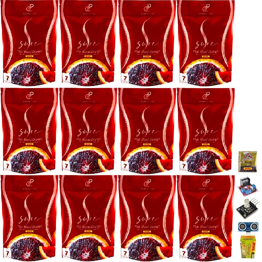 Korea Innovative S-Sure Plus Blood Orange 7 Capsules - Skin Moisturizing & Nourishing Supplement (12 Pack) | Beautygoodshop | Free Beauty Gifts Included | For Glowing Skin & Anti-Aging Care