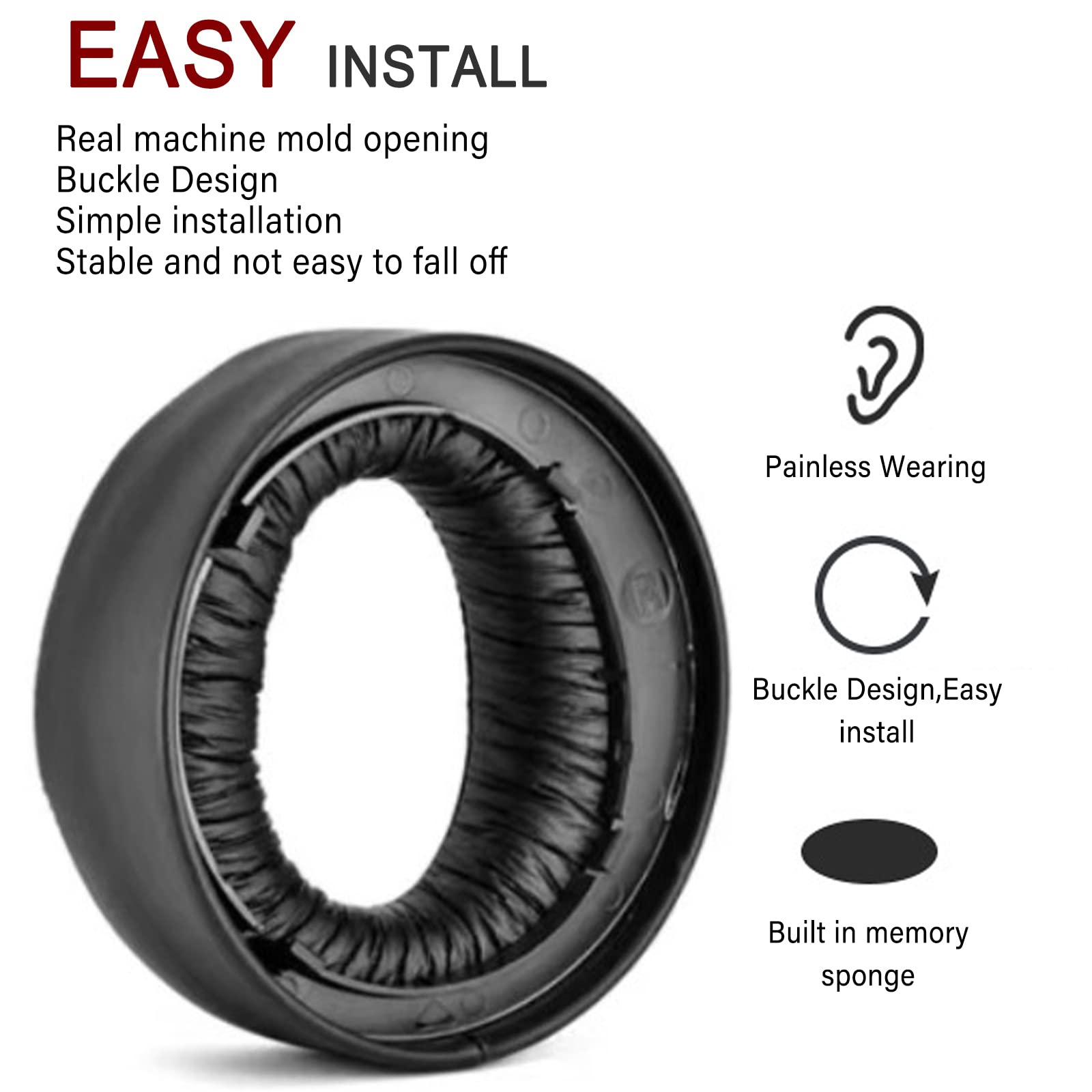 PS5 Cooling Gel Ear Pads Replacement - Comfortable Ear Cushions for Sony PlayStation 5 Pulse 3D Wireless Headset - Breathable Memory Foam Earpads for Gaming, Work & Long Sessions