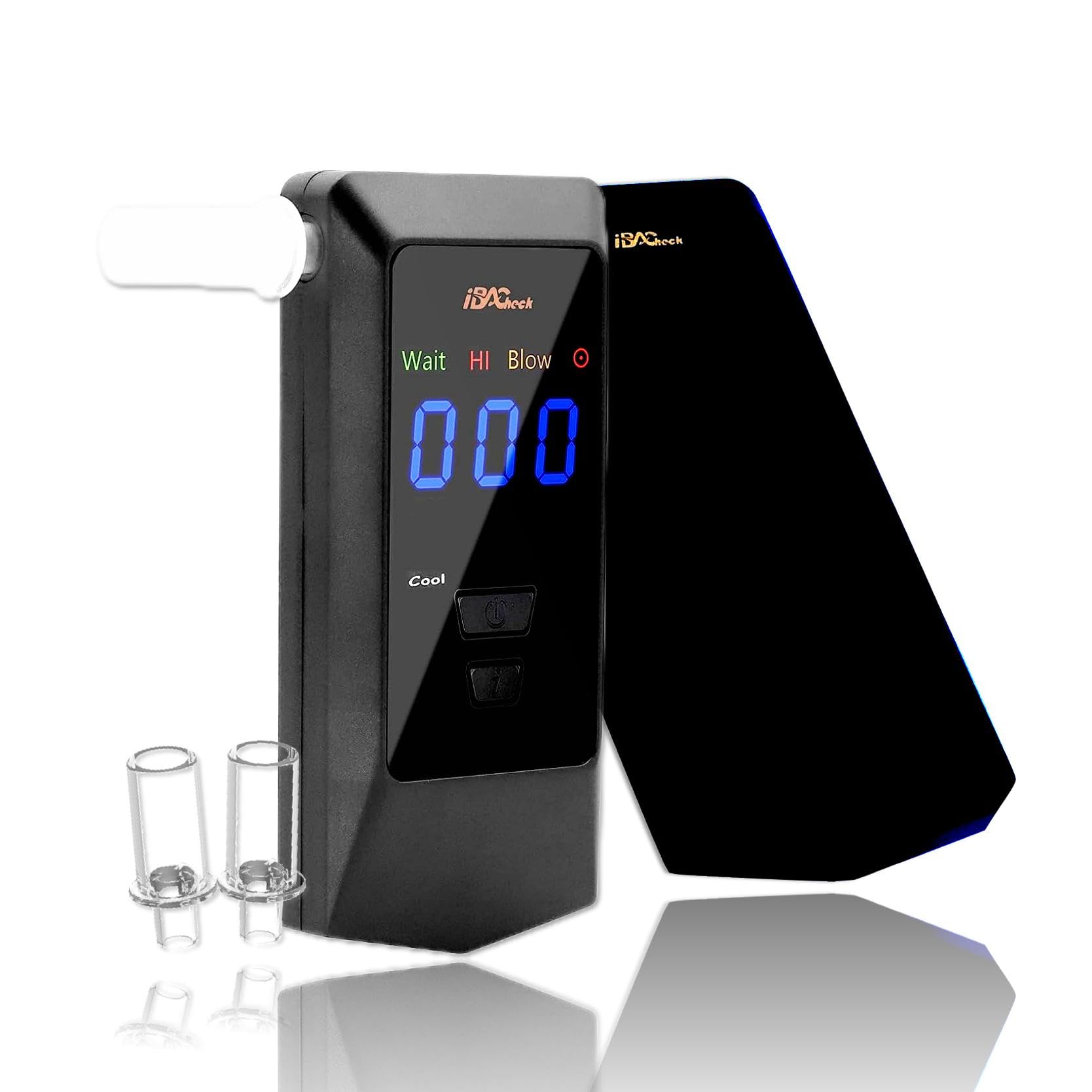 Professional Breathalyzer with Auto Flow Detection & Self-Cleaning - 10 Test Memory, LED Backlit Display for Night Use - Perfect for Personal Alcohol Testing, Workplace Safety & Law Enforcement Scenarios