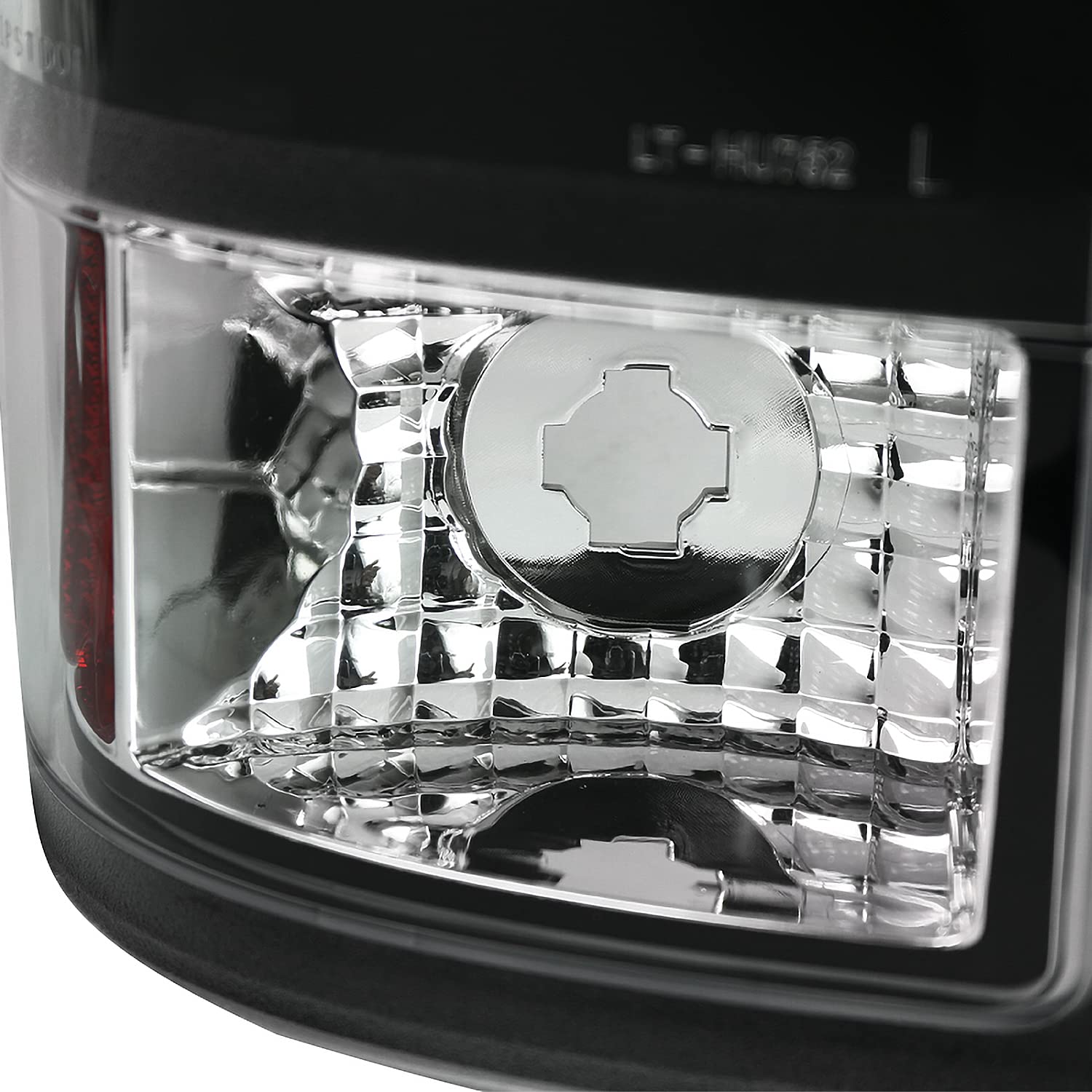 Spec-D Tuning Black LED Tail Lights for 2008-2016 Ford Super Duty F250 F350 F450 F550 - Left & Right Pair Assembly - Durable & Bright LED Brake Lights for Enhanced Night Visibility & Style