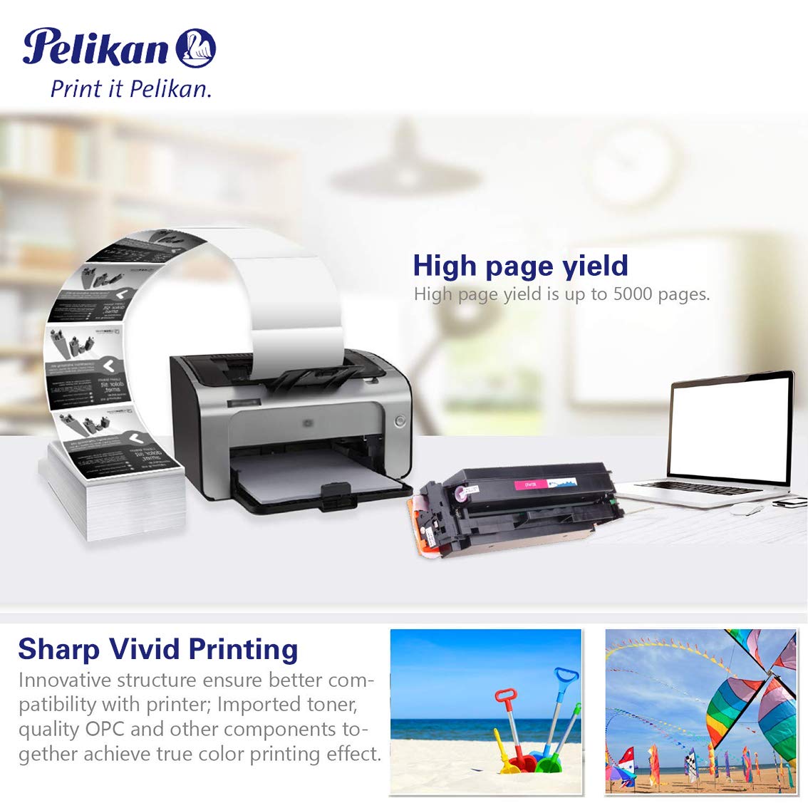 Pelikan 4284297 Magenta Toner Cartridge - Replacement for HP CF413X (Compatible with HP LaserJet Pro M452DN, M452DW, M452NW & MFP M477FDW, M477FDN, M477FNW, M377) - High-Yield Printing for Office & Home Use