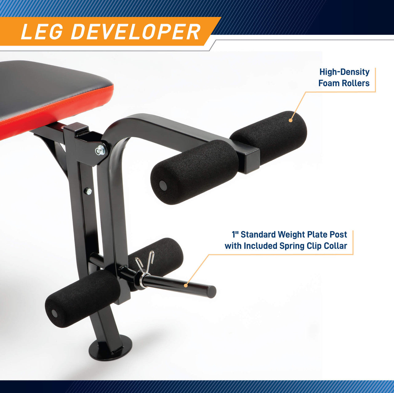 Marcy Pro Standard Weight Bench with 100 lb Weight Set - Adjustable Home Gym Equipment for Strength Training | PM 2084 | Perfect for Home Workouts & Muscle Building