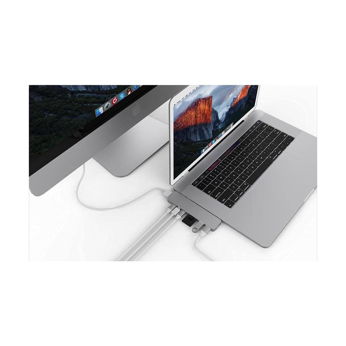HyperDrive PRO 8-in-2 USB-C Hub for MacBook Pro/Air - 7 Ports USB C Adapter with 4K HDMI, SD/TF Card Reader, PD Charging - Perfect for Work, Travel & Home Office Setup