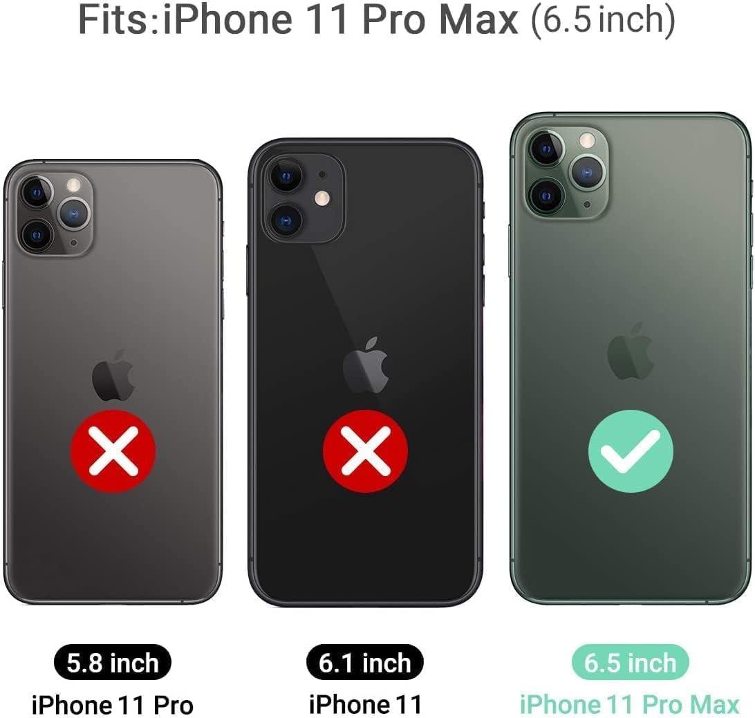 ULAK Liquid Silicone Shockproof Case for iPhone 11 Pro Max (6.5 Inch) - 3 Layer Hybrid Drop Protection, Soft Rubber Phone Cover - Purple | Perfect for Outdoor Activities, Gym & Daily Use