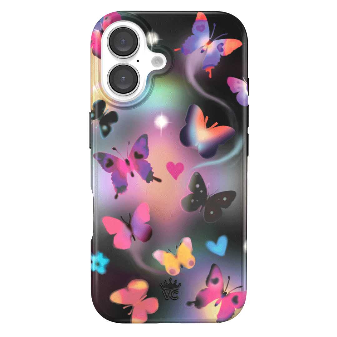 Aurora Butterfly iPhone Case - Elegant & Durable Phone Cover for iPhone 13/14/15 - Perfect for Everyday Use, Travel & Gifting