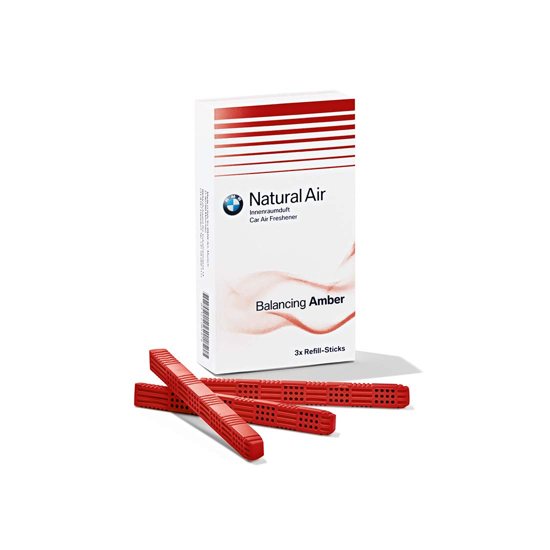 BMW Natural Air Freshener Refills - Balancing Amber Scent | Long-Lasting Car & Home Fragrance | Eliminates Odors for Fresh Indoor Air | Perfect for Cars, Offices, and Living Spaces