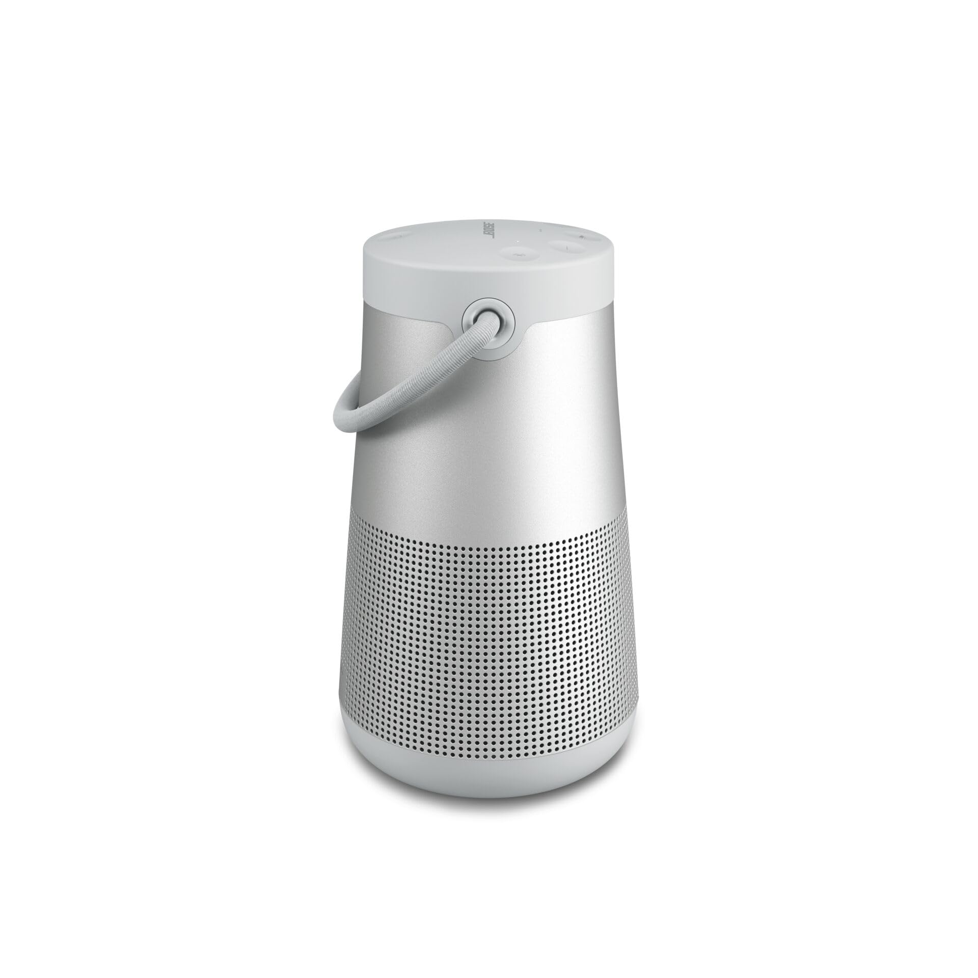 Bose SoundLink Revolve+ (Series II) Bluetooth Speaker - Portable Wireless Speaker with 360° Sound, IP55 Water Resistant, Built-in Mic, 17-Hour Battery & Carry Handle - Perfect for Outdoor, Travel, Pool Parties & Home Use (Silver)