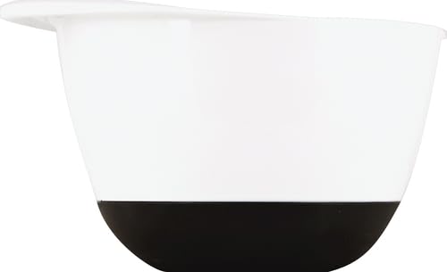 Good Cook Touch Plastic Mixing Bowl Set - 3 Quart (2.8L) Non-Slip Kitchen Mixing Bowls for Baking, Cooking & Food Prep - Dishwasher Safe & Lightweight