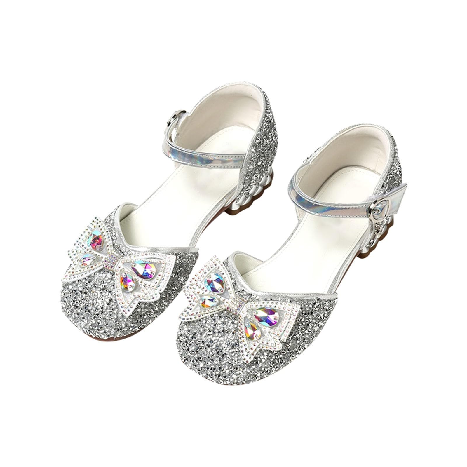 Soft Squeaky Baby Shoes for Girls - Cute Bow Princess Toddler Shoes Size 3 | Perfect for First Walkers, Playtime & Special Occasions