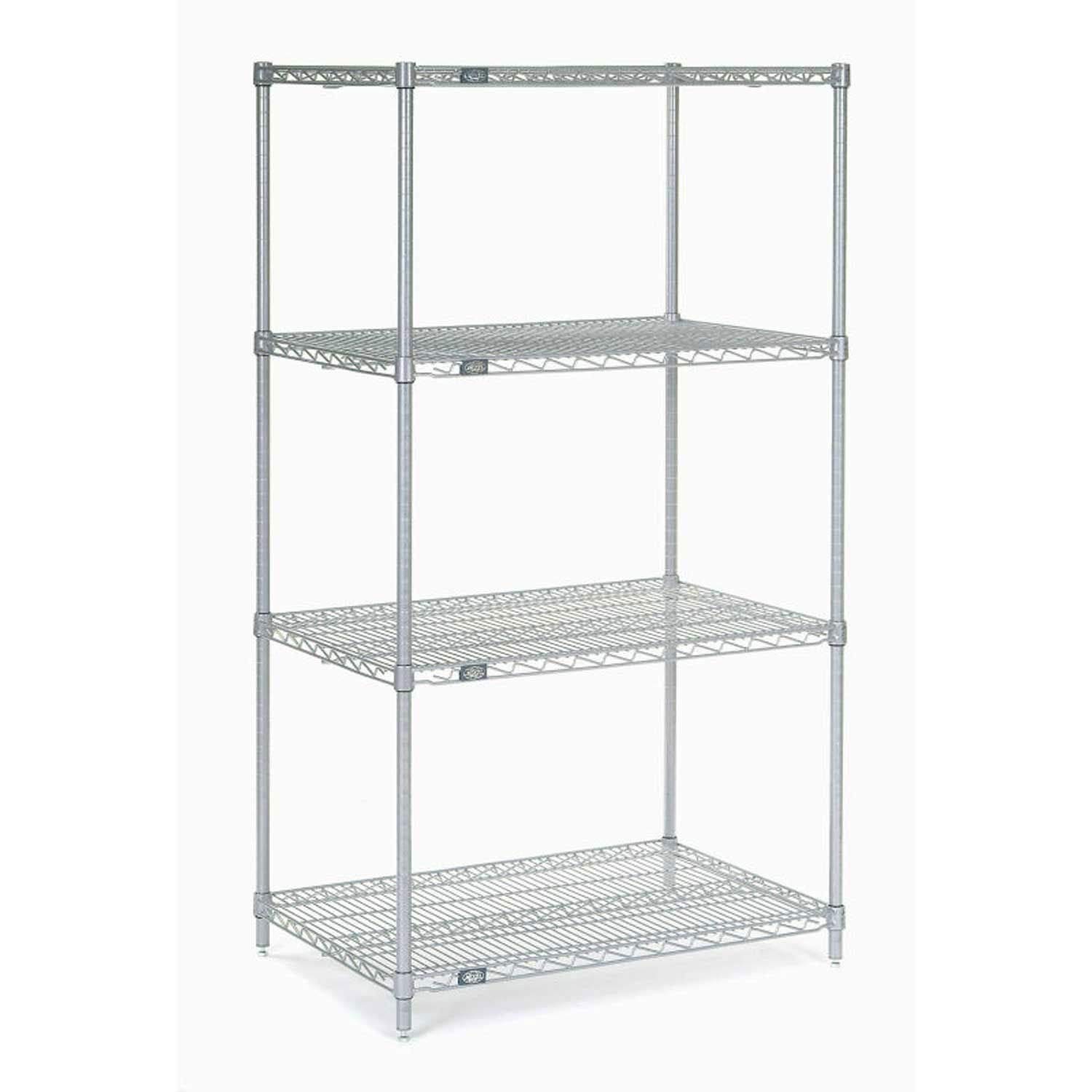 5-Tier Heavy Duty Epoxy Coated Wire Shelving Unit - 48