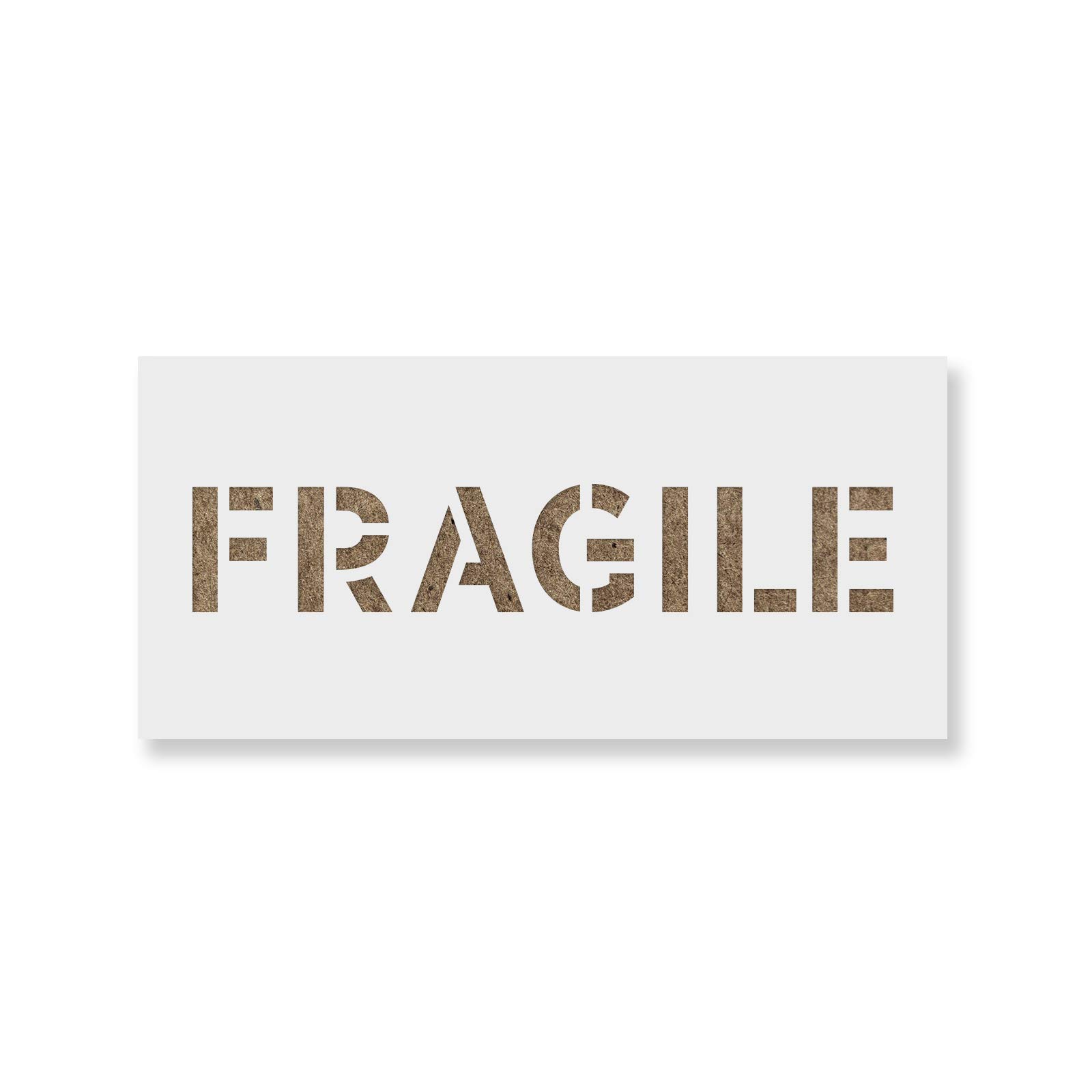 Fragile Word Stencil - Laser Cut DIY Craft Stencils for Painting & Spraying | Perfect for Home Decor, Wood Signs & Custom Projects