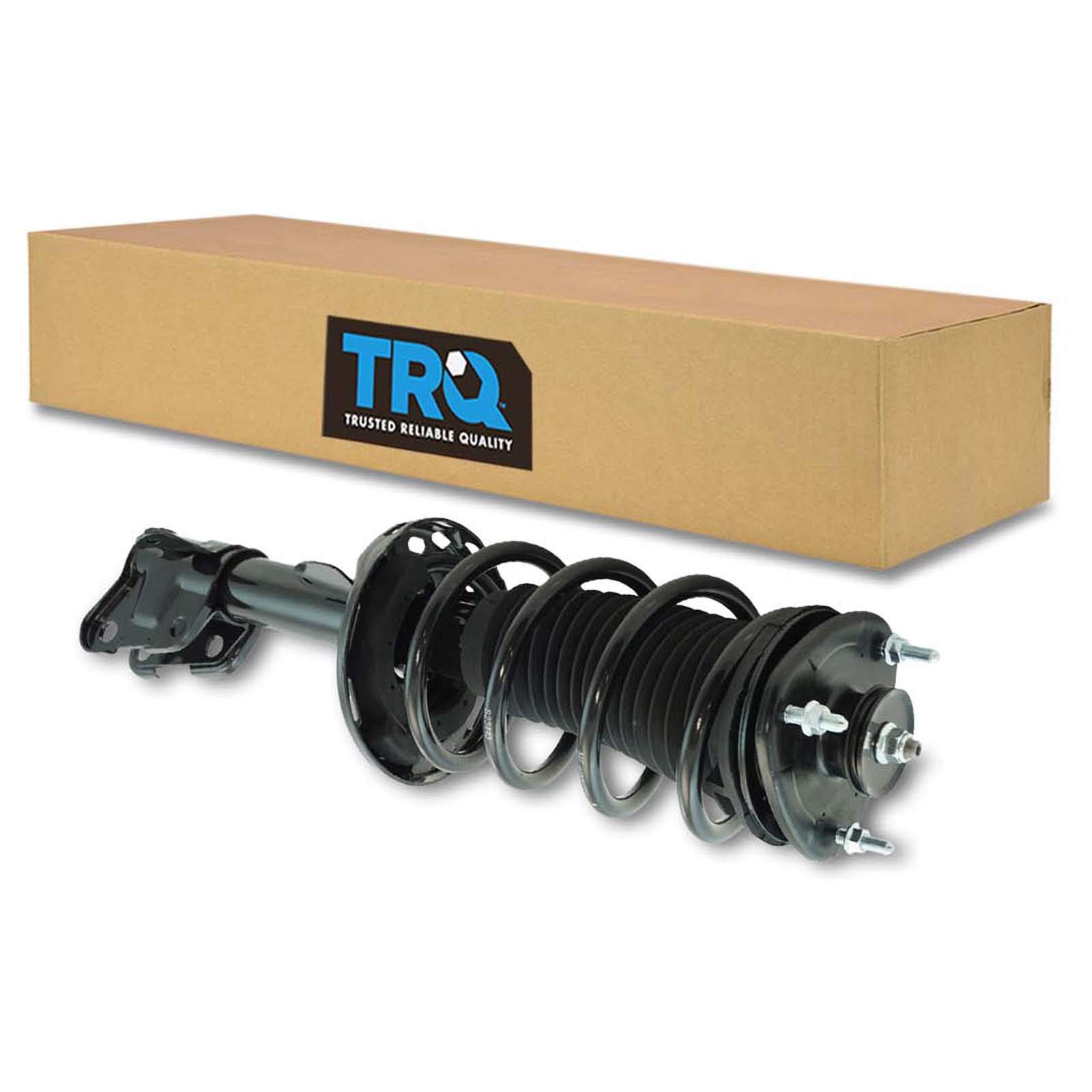 TRQ Front Left Complete Strut & Coil Spring Assembly - Compatible with 2009-2015 Honda Pilot - Durable Suspension Replacement for Smooth Ride & Handling - Perfect for Off-Roading, City Driving & Daily Commutes