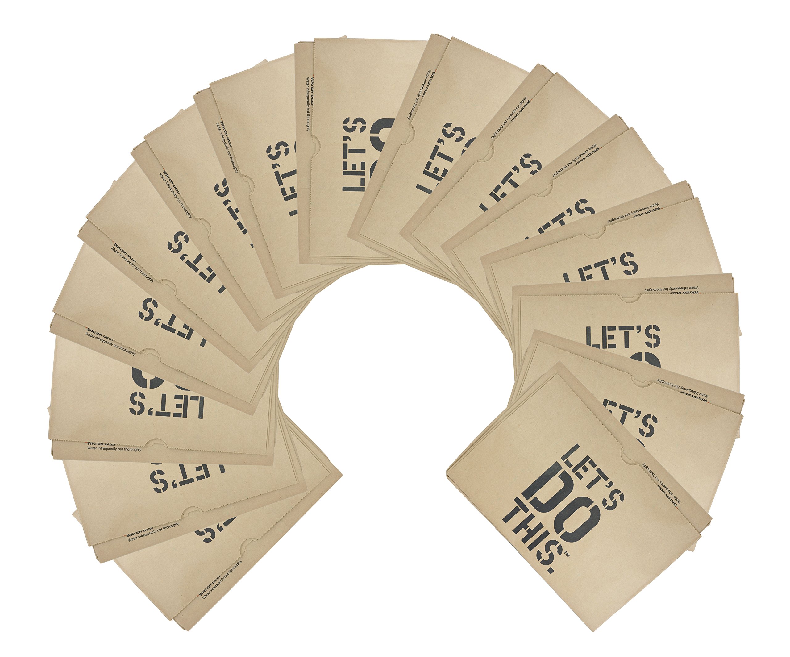 Heavy Duty 30 Gallon Brown Paper Lawn & Leaf Bags - Eco-Friendly Garden Waste Bags for Yard Cleanup (15 Count) - Perfect for Fall Leaves, Grass Clippings & Home Composting