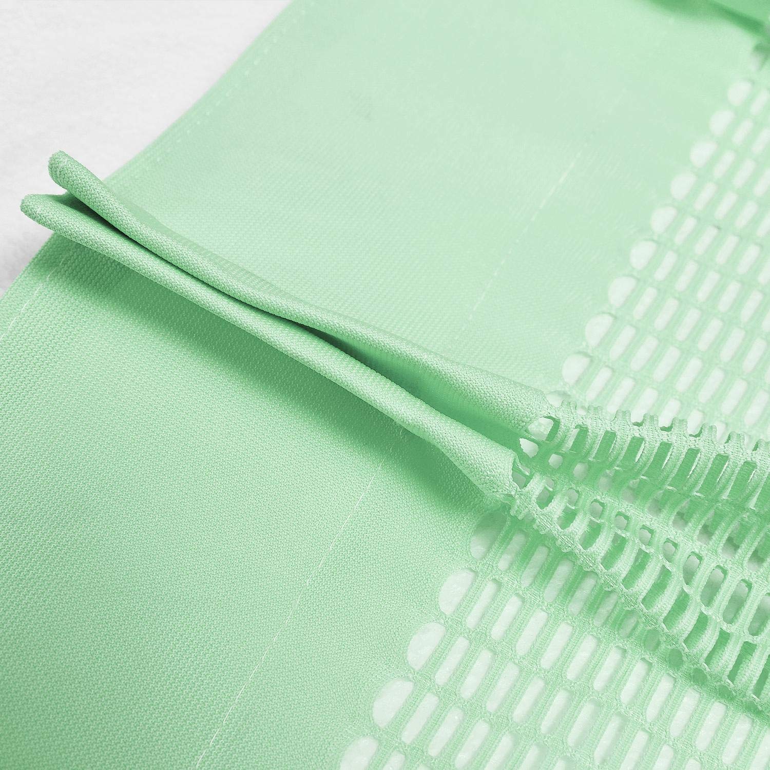 Macochico Pinch Pleated Medical Privacy Curtains - 8ft x 8.5ft Green Hospital Cubicle Curtain for Clinic, SPA, Lab & Room Divider | Infection Control, Patient Privacy & Healthcare Facility Use