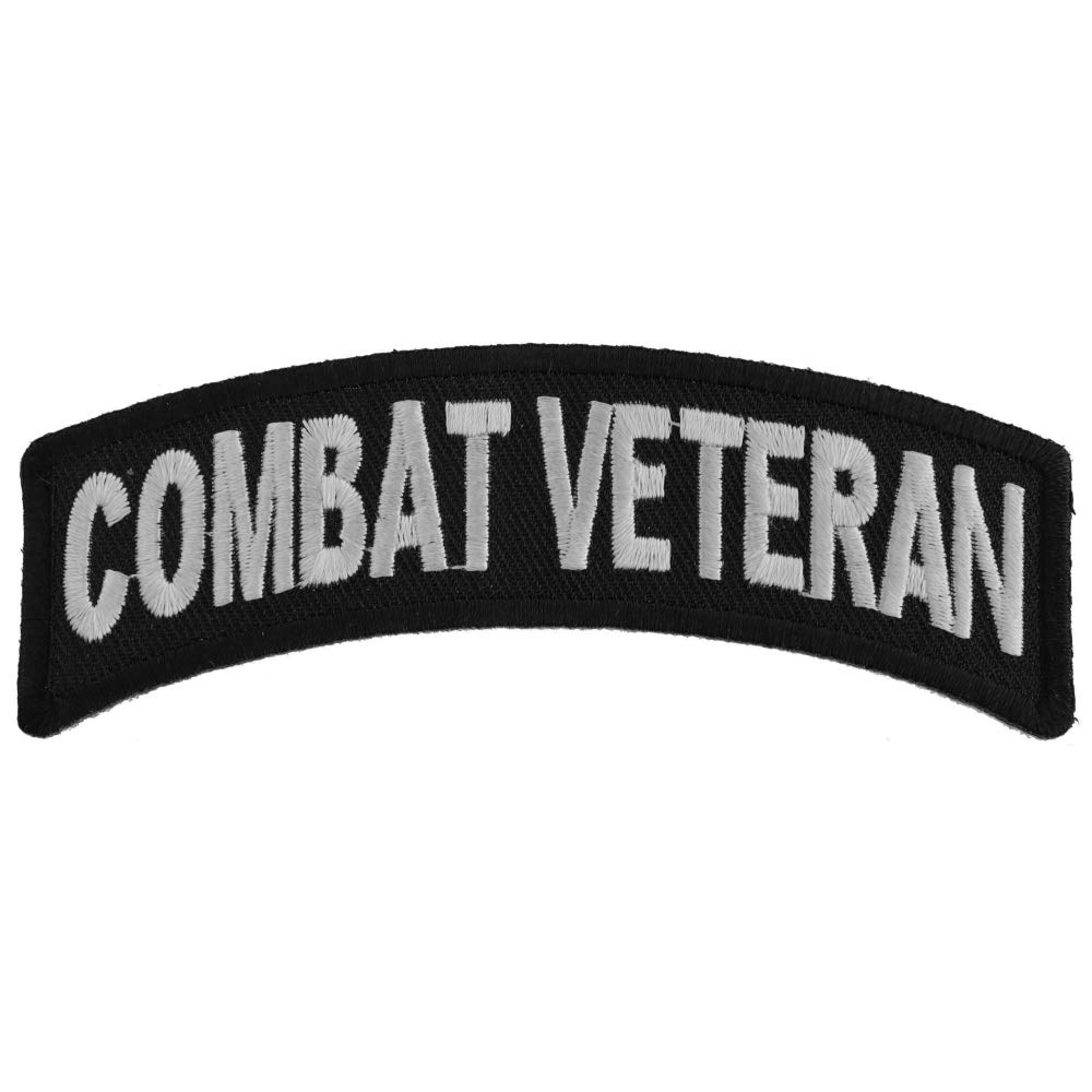 Combat Veteran Patch - Military Velcro Morale Patch (P3365) for Army, Navy, Air Force - Perfect for Tactical Vests, Backpacks & Military Apparel