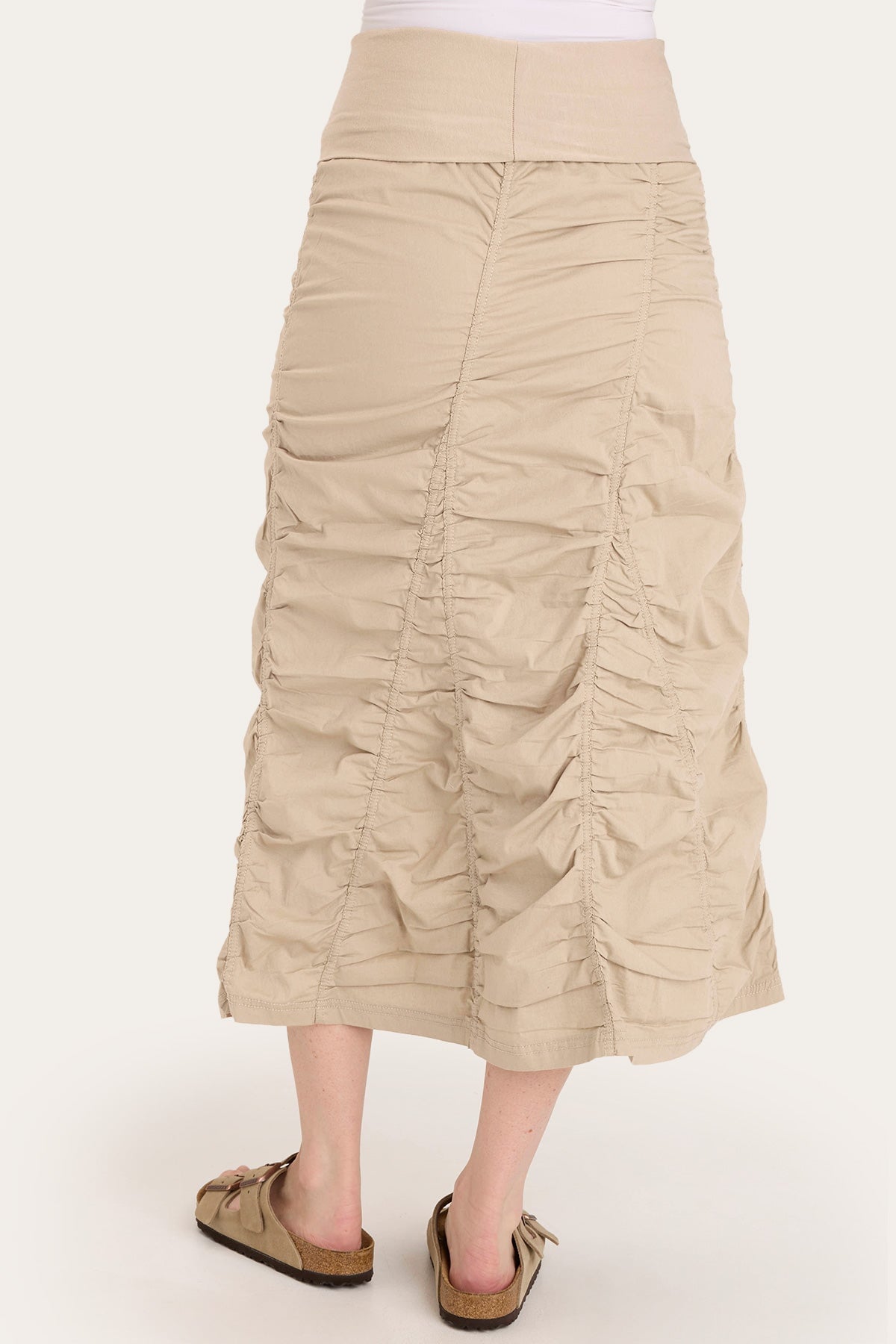 Stylish Gored Peasant Skirt for Women | Flowy Boho Maxi Skirt with Elastic Waist | Perfect for Summer, Beach, and Festival Outfits