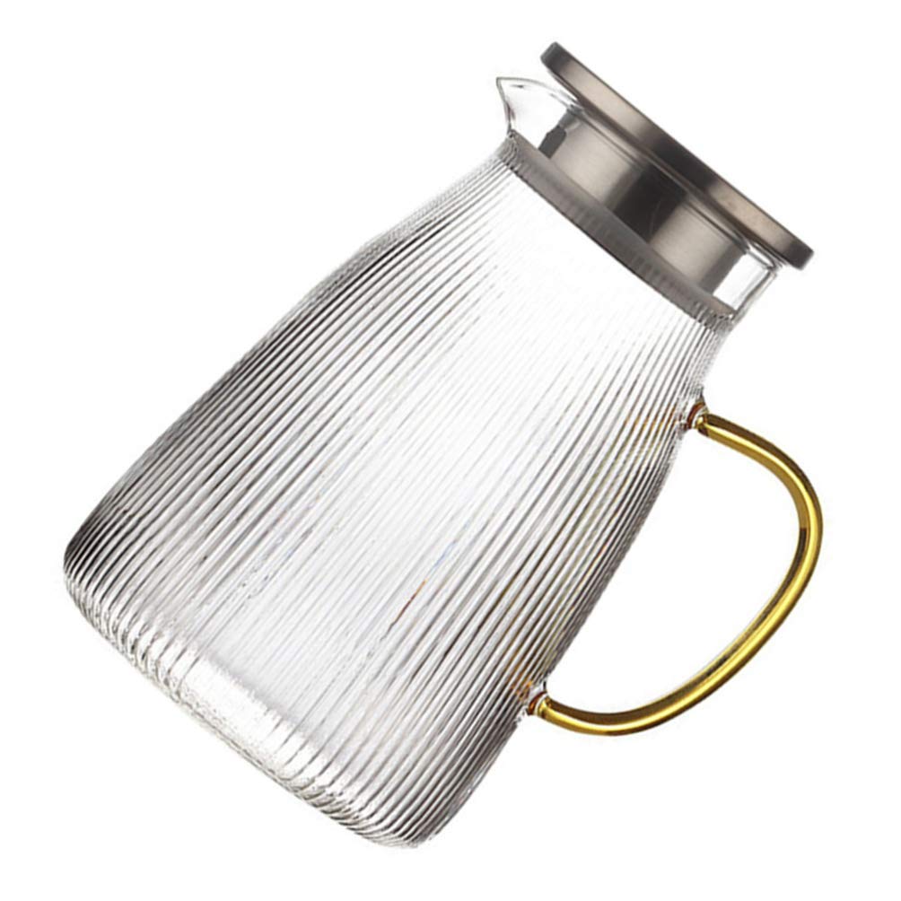 Cabilock Heat-Resistant Glass Stovetop Kettle - Explosion Proof Water Pitcher for Hot & Cold Beverages, Iced Tea, Coffee - Perfect for Home, Office & Outdoor Use