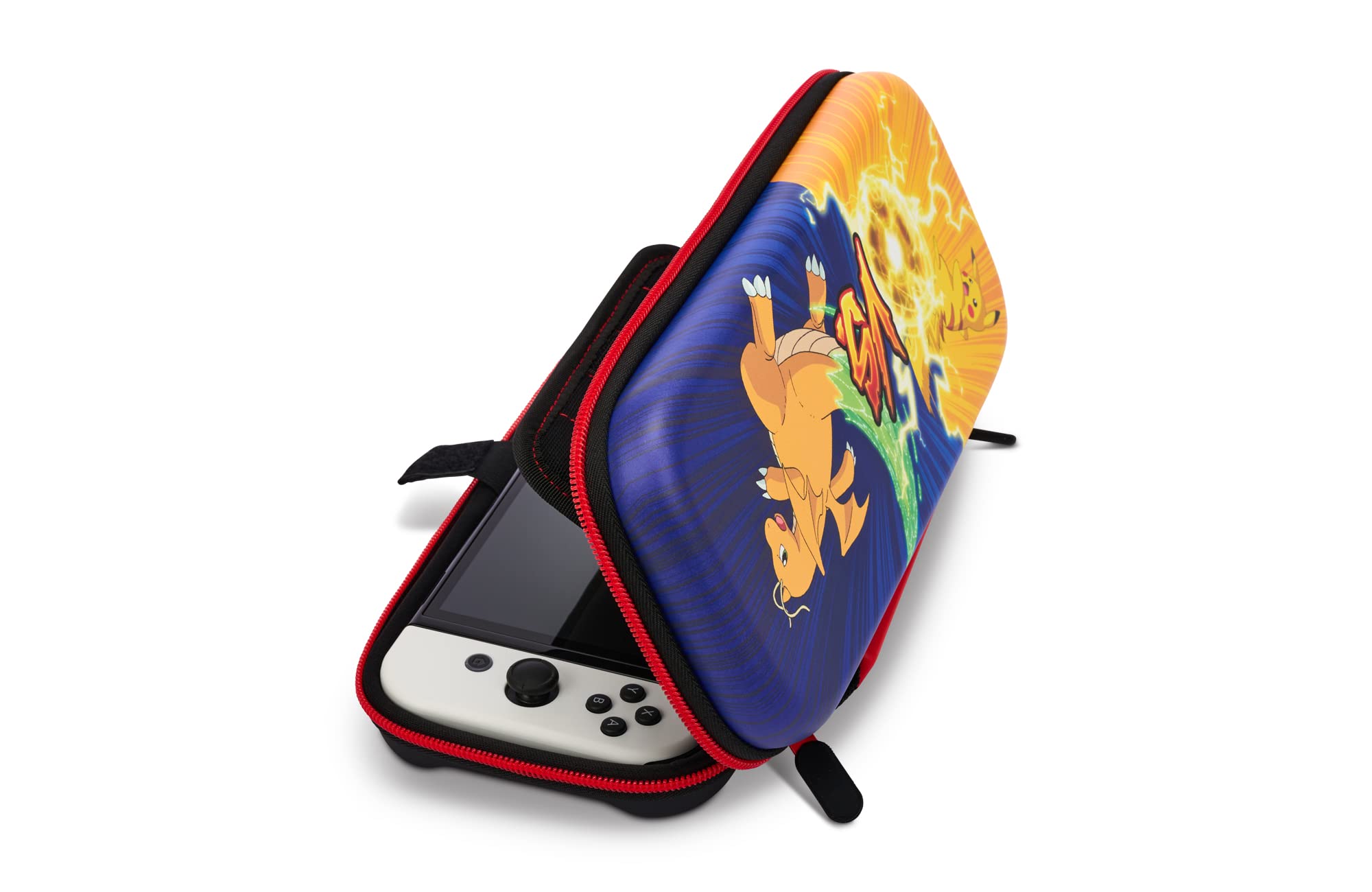 PowerA Officially Licensed Pokémon Pikachu vs. Dragonite Protective Case for Nintendo Switch OLED/Switch/Switch Lite - Durable Gaming Storage Case with Scratch Protection - Perfect for Travel, Home Gaming & Console Accessories