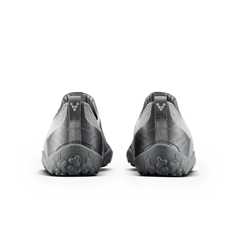 Vivobarefoot Primus Trail Knit FG Men's Barefoot Shoes - Ultimate Gray | Lightweight Hiking & Trail Running Shoes for Natural Movement
