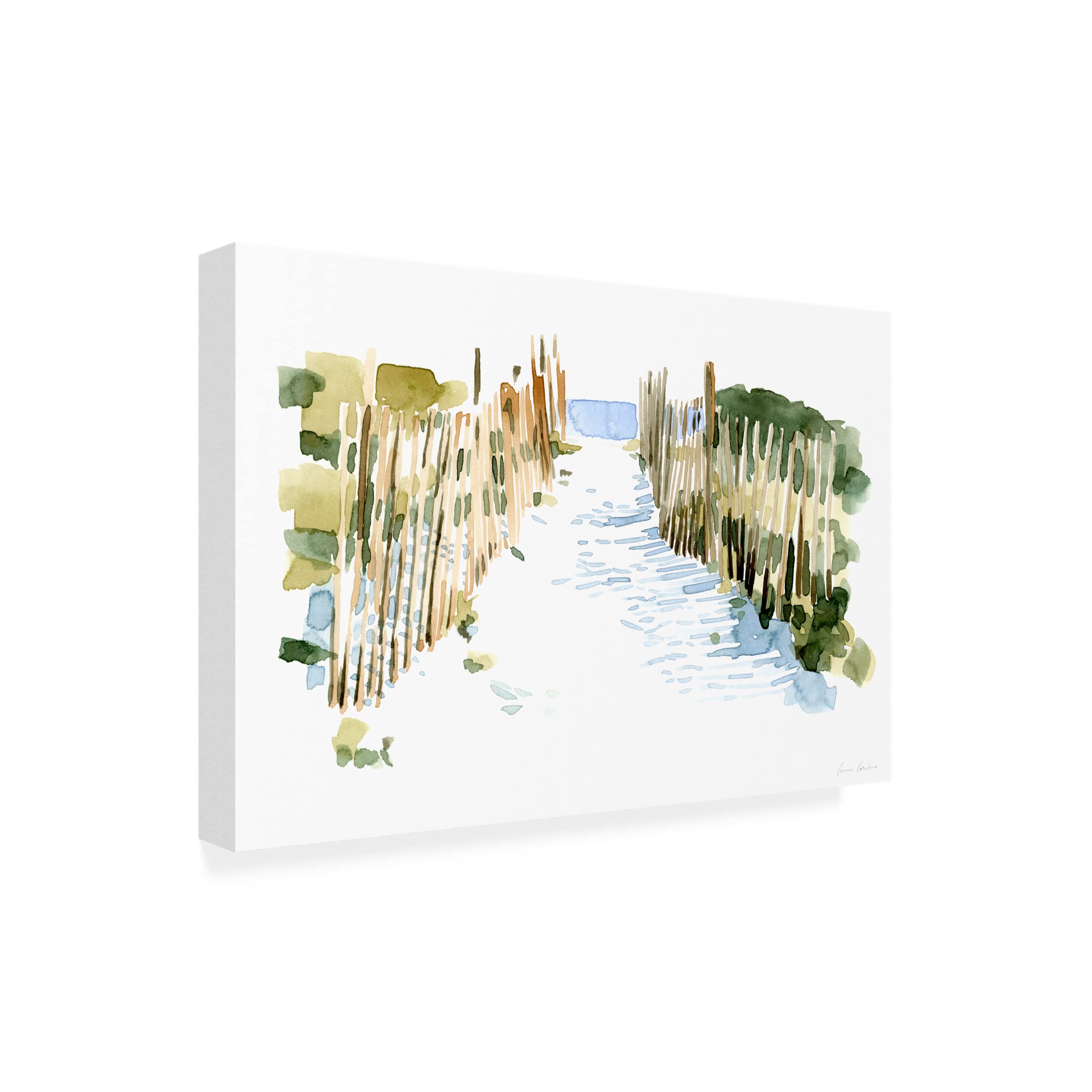 Emma Caroline 'Beach Impressions I' 16x24 Canvas Wall Art - Coastal Decor for Living Room, Bedroom & Office | Trademark Fine Art