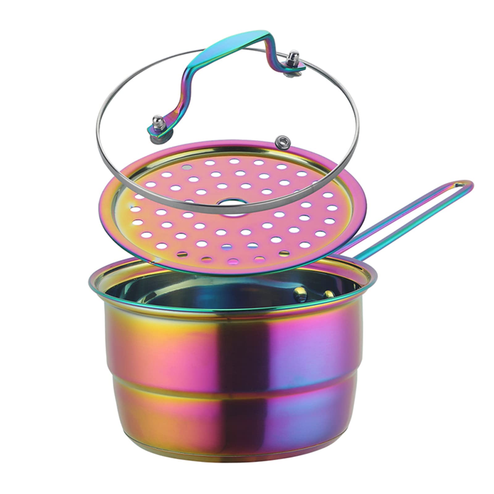 TUPMFG Stainless Steel Saucepan with Lid - Multipurpose Milk Pan, Soup Pot & Small Cooking Pot for Home Kitchen | Durable & Non-Toxic Cookware for Boiling, Simmering & Sauce Making | Perfect for Stovetop, Induction & Oven Use