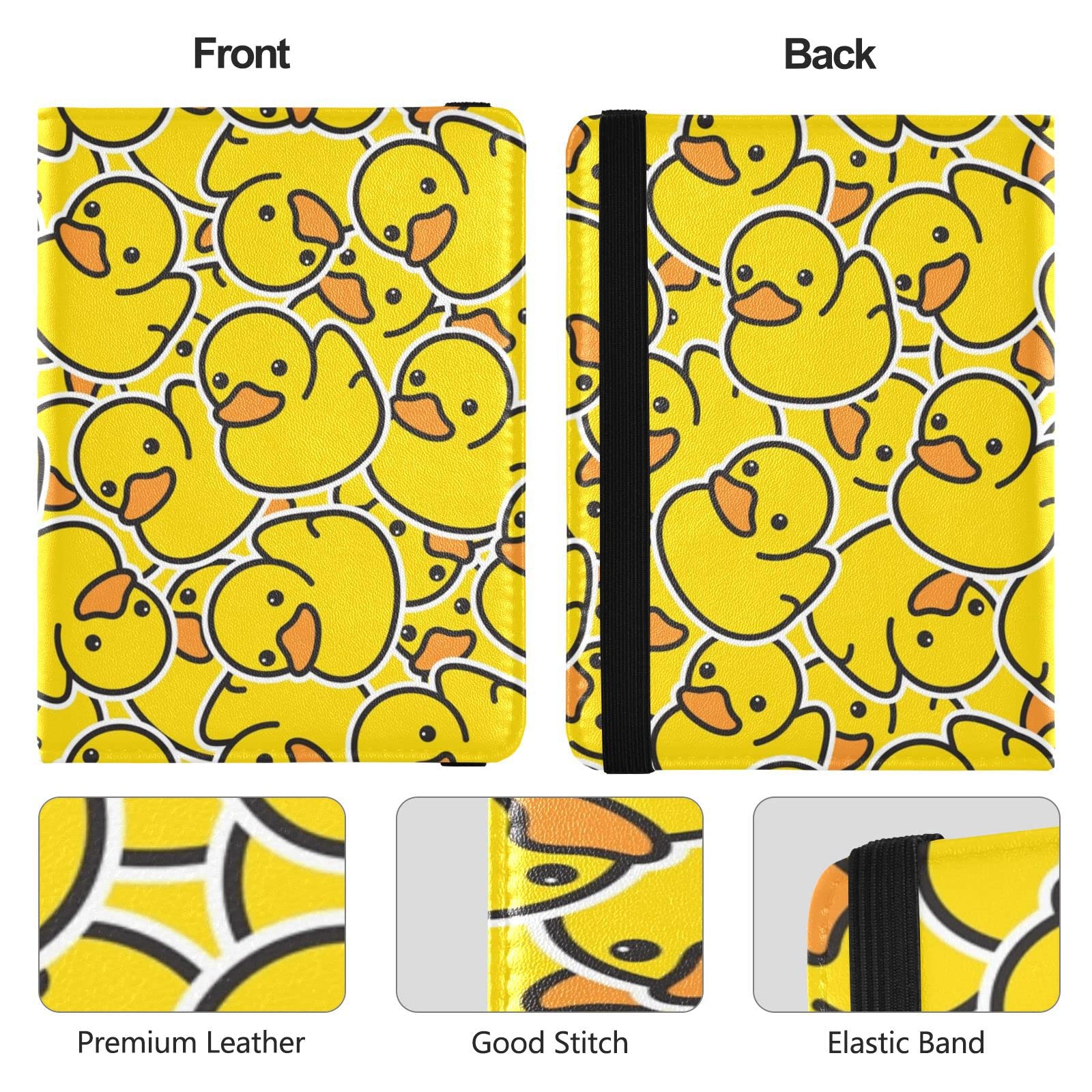 Personalized Yellow Duck RFID Vaccination Passport Holder - Waterproof Travel Vaccine Card Case Protector for Women & Men | Perfect for Airports, Cruises & International Travel