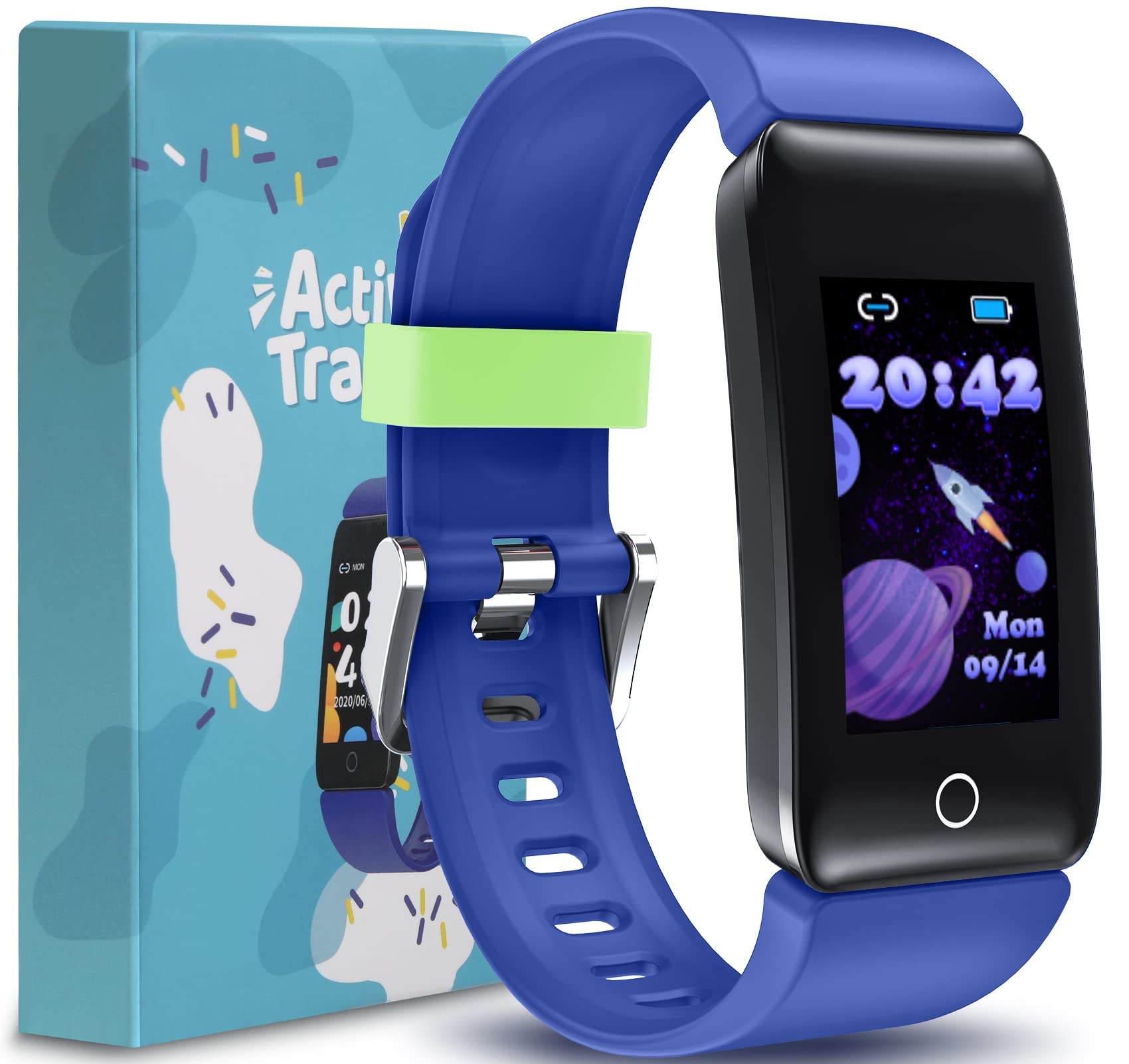 **Best Kids Fitness Tracker for Boys & Girls 6+ | Heart Rate Monitor, Sleep Tracker, IP68 Waterproof Activity Watch | Step Counter, Calorie Burn Tracker | Perfect Gift for Active Kids (Ideal for Sports, School & Outdoor Play)**