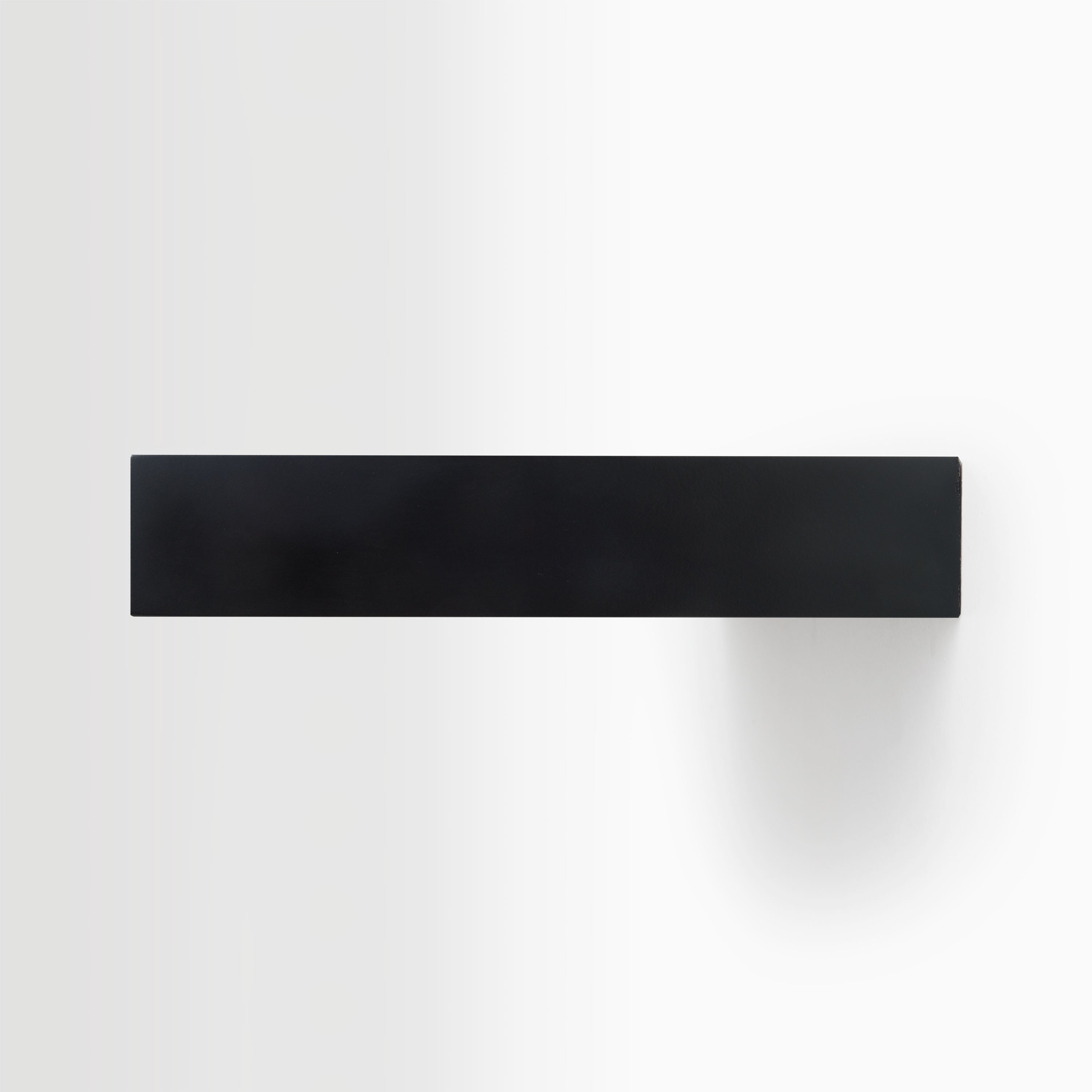 Aksel Inlay Black Floating Shelf - Modern Wall Mounted Storage for Living Room, Bathroom & Kitchen Decor