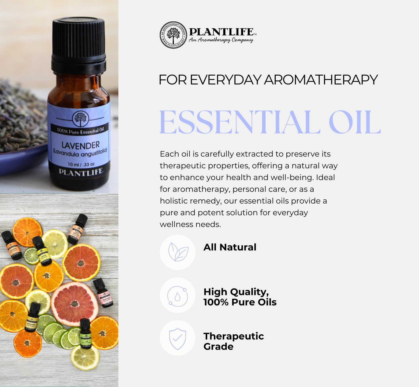 Plantlife Neroli Aromatherapy Essential Oil - 100% Pure Therapeutic Grade, No Additives or Fillers - 10ml for Relaxation, Stress Relief & Skin Care | Perfect for Diffusers, Massage & DIY Beauty Products