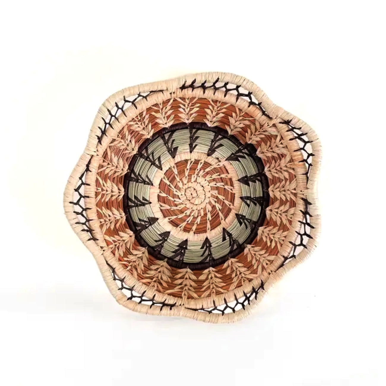 Handwoven Margarita Pine Needle Basket - Natural Rustic Home Decor for Kitchen, Bathroom & Farmhouse Style - Perfect for Storage, Display or Gift Giving